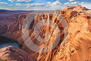 Horse Shoe Bend of Colorado River near Page Arizona USA