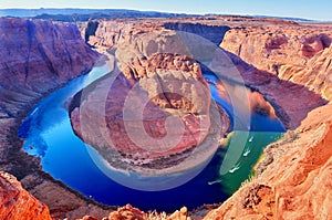 Horse Shoe Bend, Colorado River in Page, Arizona USA