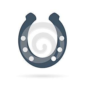 Horse shoe vector icon