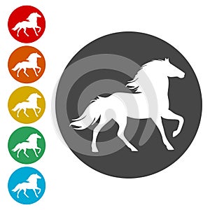 Horse silhouette - Vector - Illustration