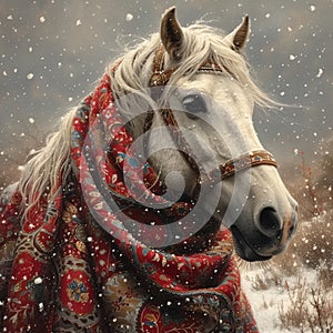 Horse in the Snow