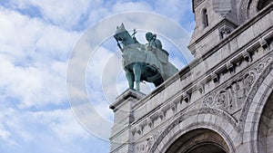 Horse Statue of Basilique du sacrÃ© cÅ“ur de Montmartre