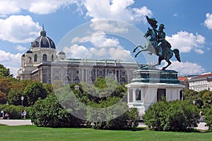 Horse statue at Volksgarten Vienna