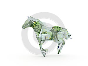 Horse symbolizing the power of money