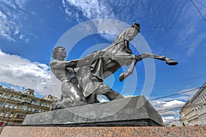 Horse Tamer - Anichkov Bridge - Saint Petersburg, Russia