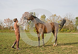 Horse with Trainer