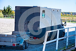 Horse transportation van , equestrian sport