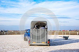 Horse transportation van , equestrian sport
