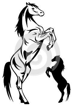 Horse vector