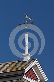 Horse Weather Vane on Top of Barn