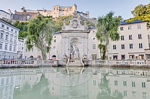 Horse Well Fountain in Salzburg, Austria