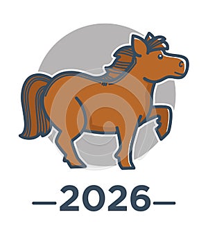 Horse zodiac sign, Chinese horoscope, 2026 New Year symbol