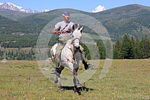 On horseback across the steppe