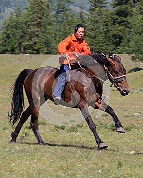 On horseback across the steppe