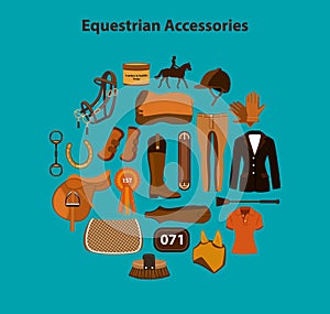 Horseback riding equestrian objects items accessories