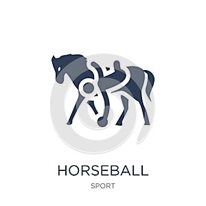 horseball icon. Trendy flat vector horseball icon on white background from sport collection
