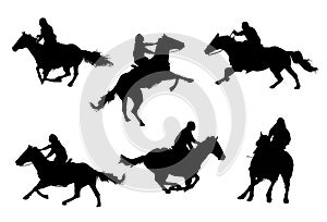 Horsemen Silhouettes (vector)