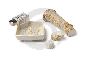 Horseradish and grater