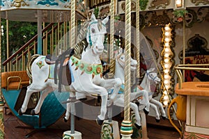 Horses on the merry-go-round