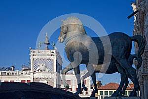 Horses on the roof of Saint Mark basilica