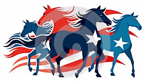 The horses themselves seem to embody the spirit of independence their wild manes and strong muscles symbolizing the free