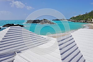 Horseshoe Bay beach in Bermuda