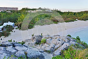 Horseshoe Bay beach in Bermuda