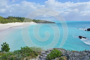 Horseshoe Bay beach in Bermuda