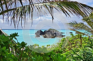 Horseshoe Bay beach in Bermuda