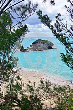 Horseshoe Bay beach in Bermuda