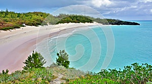 Horseshoe Bay beach in Bermuda