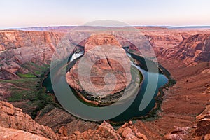 Horseshoe Bend, Arizona, perspective scenery in autumn