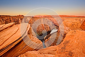 Horseshoe bend of Colorado river