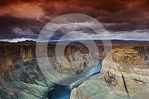 Horseshoe bend on the Colorado River