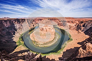 Horseshoe Bend on Colorado river in Arizona