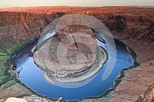 Horseshoe Bend on the Colorado River near Page, Ar