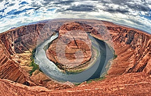 Horseshoe bend colorado river view