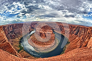 Horseshoe bend colorado river view