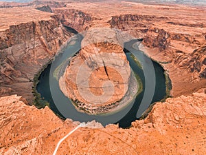 Horseshoe Bend is a famous meander on river Colorado