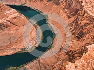 Horseshoe Bend is a famous meander on river Colorado