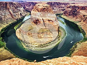 Horseshoe Bend, Glen Canyon, Page, Arizona, AZ, USA