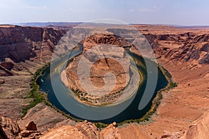 Horseshoe Bend horseshoe-shaped incised meander of the Colorado River in Arizona, United States.