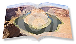 Horseshoe Bend meander of Colorado River in Glen Canyon near Page - Arizona USA -