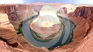 Horseshoe Bend, a meander of the Colorado river photo