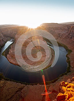 Horseshoe Bend, Page, Arizona. Horse Shoe Bend on Colorado River, Grand Canyon.