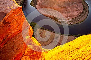 Horseshoe Bend, Page, Arizona. Horse Shoe Bend on Colorado River, Grand Canyon. Grand Canyon national park.