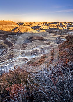 Horseshoe Canyon in the Alberta Bandlands near Drumheller, Alber