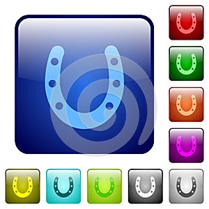 Horseshoe color square buttons