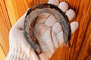 Horseshoe dated 15 - 17th centuries.