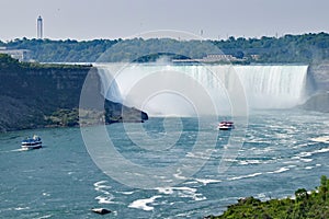 Horseshoe Fall & Tour Boats, Niagara Falls, Ontario, Canada